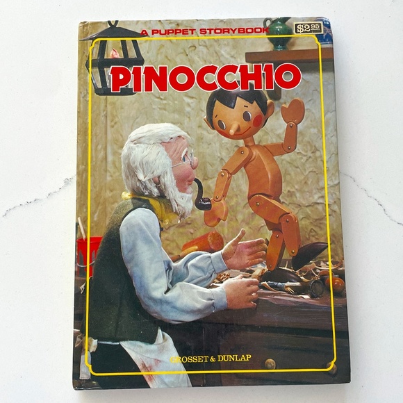 1970 Vintage Pinocchio: A Puppet Storybook | Hardcover | Grosset & Dunlap - Picture 1 of 5